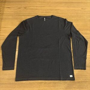 Vuori Long Sleeve Strato Tech Tee - Charcoal Heather